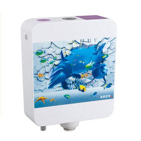 Bathroom Accessory Custom Printing Square Plastic Water Tank
