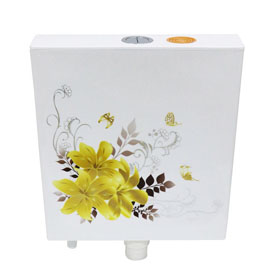 Printing Plastic Flushing Wall Mounted Water Tank