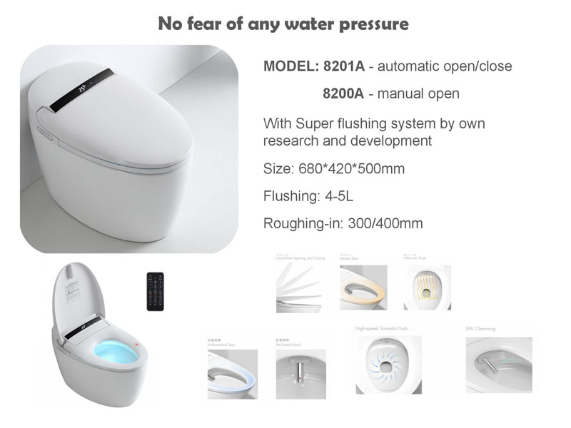 New Intelligent Toilet E8201A